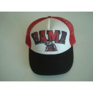 ALABAMA CRIMSON TIDE TRUCKER GRFITI SCRIPT 90S SNAPBACK GOLF HAT CAP VINTAGE EE3